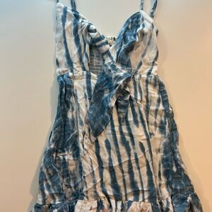 Ocean Drive Blue and White Smocked Dress